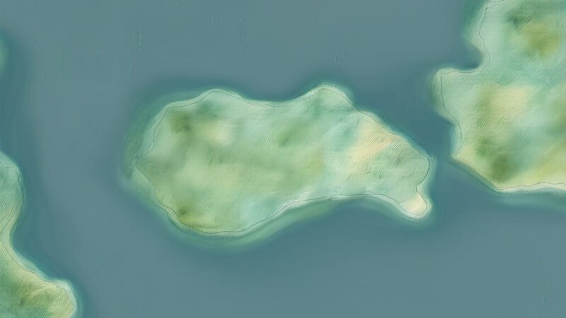 An image of Pasque, painted in watercolors. Pasque-North Atlantic Ocean.